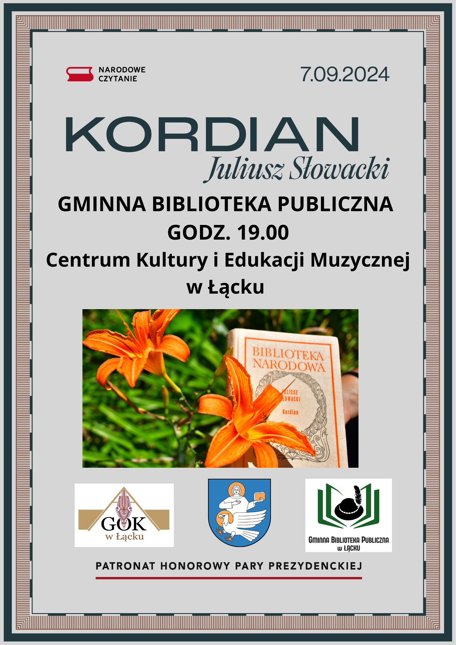 GMINNA BIBLIOTEKA PUBLICZNA W ŁĄCKU GODZ. 19.00(1)